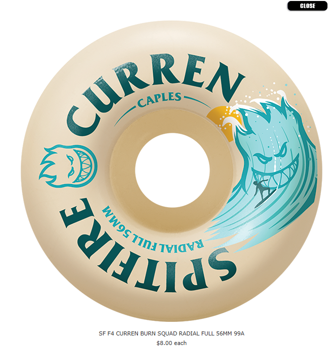 Spitfire F4 Curren Burn Squad Radial Full 56mm 99A
