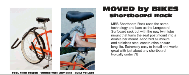 Moved By Bikes - Shortboard Rack