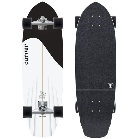 Carver 32.5" Black Tip Surfskate CX