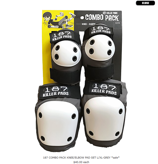 187 Combo Pack Knee/Elbow Adult