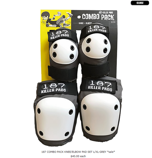 187 Combo Pack Knee/Elbow Adult